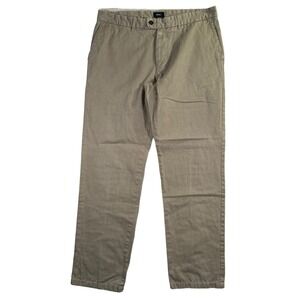 BRAX Pants Mens 36x32 Beige Feel Good Regular Straight Stretch Chino 78825 Flex